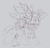 Size: 693x661 | Tagged: safe, artist:shadails, miles "tails" prower, shadow the hedgehog, duo, gay, goggles, grey background, holding them, looking offscreen, monochrome, shadails, shipping, simple background, sketch, sonic riders, sunglasses