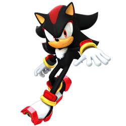 Size: 2900x2900 | Tagged: safe, artist:jaysonjeanchannel, shadow the hedgehog, 3d, looking at viewer, simple background, smile, solo, transparent background