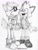 Size: 1542x2048 | Tagged: safe, artist:lebluenooki, barry the quokka, oc, wolf, barrybetes, barryget, blushing, gadgebetes, gay, glasses, holding hands, kiss on cheek, monochrome, quokka, scarf, shipping, signature, simple background, sketch