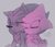 Size: 603x519 | Tagged: safe, artist:asb-fan, espio the chameleon, shadow the hedgehog, blushing, duo, frown, gay, leaning on them, lidded eyes, looking offscreen, mouth open, shadpio, shipping, signature, simple background, sitting, sleeping