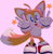 Size: 925x946 | Tagged: safe, artist:whimsical-sonic, miles "tails" prower, 2023, double v sign, looking at viewer, mouth open, pink background, posing, redraw, shadow the hedgehog (video game), simple background, solo, standing, star (symbol)