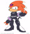 Size: 800x923 | Tagged: safe, artist:gblastman, shade the echidna, echidna, classic style, english text, simple background, solo, white background