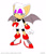 Size: 800x923 | Tagged: safe, artist:gblastman, rouge the bat, bat, classic style, english text, female, hand on hip, simple background, solo, white background