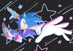 Size: 1536x1073 | Tagged: safe, artist:changbaiicewing, artist:ifoundyoufaker, sonic the hedgehog, solo
