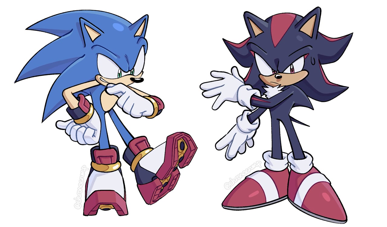 Last Post Of The Day) Shadow With His New Style Shoes by sonicyemen