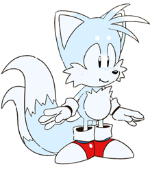 Size: 965x1103 | Tagged: safe, artist:homophobic-sonic, miles "tails" prower, sonic mania adventures, arctic fox, edit, looking offscreen, male, simple background, smile, solo, species swap, standing, transparent background
