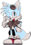 Size: 477x685 | Tagged: safe, artist:homophobic-sonic, miles "tails" prower, the murder of sonic the hedgehog, 2023, arctic fox, edit, looking offscreen, male, simple background, smile, solo, species swap, standing, transparent background, wink
