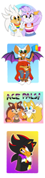 Size: 1500x5940 | Tagged: safe, artist:dragon-cookies, blaze the cat, knuckles the echidna, miles "tails" prower, rouge the bat, shadow the hedgehog, silver the hedgehog, sticks the badger, badger, bat, cat, echidna, fox, hedgehog, 2020, abstract background, ace, arms folded, bandana, bisexual, bisexual pride, cape, demisexual, demisexual pride, double v sign, english text, facepaint, female, flag, gay, gay pride, group, headcanon, lesbian, lesbian pride, looking offscreen, male, nonbinary, nonbinary pride, pansexual, pansexual pride, phone, pride, pride flag, selfie, smile, standing, trans female, transgender, wall of tags, wristband