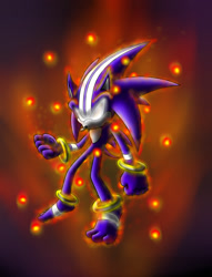 Size: 1222x1600 | Tagged: safe, artist:sweecrue, darkspine sonic, sonic and the secret rings