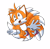 Size: 4000x3906 | Tagged: safe, artist:ravrous, miles "tails" prower, fox, 2018, classic sonic (universe), classic tails, flying, looking up, male, mouth open, simple background, smile, solo, spinning tails, transparent background
