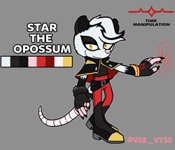 Size: 1039x890 | Tagged: safe, artist:vee vyse, oc, oc:star the opossum, female, opossum, possum