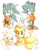 Size: 600x771 | Tagged: safe, artist:iku-t0, miles "tails" prower, silver the hedgehog, sonic the hedgehog, fox, hedgehog, bowtie, classic sonic, clothes, hands in pocket, looking offscreen, male, signature, simple background, sitting, standing, sweater, trio, white background