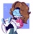 Size: 3502x3678 | Tagged: safe, artist:thenovika, jewel the beetle, dialogue, hair, helmet, solo, wat