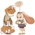 Size: 852x848 | Tagged: safe, artist:realmaturebradley, cream the rabbit, miles "tails" prower, fox, rabbit, aviator jacket, bow, creamabetes, cute, dialogue, dress, duo, english text, female, females only, flower crown, goggles, holding something, looking at something, scarf, simple background, skirt, smile, speech bubble, standing, tailabetes, trans female, trans girl tails, transgender, white background