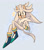 Size: 800x900 | Tagged: safe, artist:rubrtic, silver the hedgehog, hedgehog, blue background, looking at viewer, male, mid-air, signature, simple background