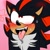 Size: 400x400 | Tagged: suggestive, artist:freddyfazgirlyt, shadow the hedgehog, hedgehog, ahegao, blushing, blushing ears, eyes rolling back, heart, male, pink background, saliva, simple background, solo, standing, sweatdrop, tongue out