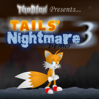 Size: 200x200 | Tagged: safe, miles "tails" prower, english text, fangame, logo, screenshot, solo, tails' nightmare 3