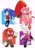 Size: 1748x2480 | Tagged: safe, artist:historiaallen, amy rose, knuckles the echidna, rouge the bat, sonic the hedgehog, bandeau, gender swap, heart chest, pants