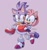 Size: 3426x3621 | Tagged: safe, artist:lemon eyebrows, amy rose, blaze the cat, cat, hedgehog, 2021, amy's halterneck dress, blaze's tailcoat, carrying them, cute, female, females only, lesbian, purple background, shipping, simple background