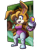 Size: 1717x2146 | Tagged: safe, artist:shadowwalk, bunnie rabbot, rabbit, chubby, female, hat, jacket, solo