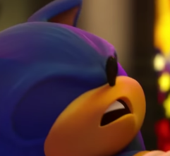 Size: 241x221 | Tagged: safe, sonic the hedgehog, 3d, abstract background, eyes closed, great moments in animation, male, mouth open, out of context, screenshot, smear frame, solo