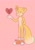 Size: 1240x1754 | Tagged: safe, artist:anasnchez, miles "tails" prower, fox, 2023, flat colors, hand behind back, heart, male, pink background, signature, simple background, smile, solo, standing