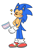 Size: 898x1290 | Tagged: safe, artist:infizero-draws, sonic the hedgehog, hedgehog, blushing, eyes closed, flag, flat colors, holding something, male, pride, pride flag, simple background, smile, solo, sparkles, trans male, trans pride, transgender, white background