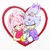 Size: 1280x1282 | Tagged: safe, artist:weeklyblazethecat, amy rose, blaze the cat, cat, hedgehog, 2018, amy x blaze, amy's halterneck dress, blaze's tailcoat, blushing, clothes, cute, dress, eyes closed, female, females only, heart, holding hands, lesbian, shipping