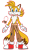 Size: 2062x3542 | Tagged: safe, artist:sir-psych0-s3xy, miles "tails" prower, fox, 2021, clothes, colored ears, flat colors, frown, looking at viewer, male, older, older tails, pansexual, pants, simple background, solo, stain, standing, transparent background
