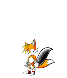 Size: 3469x4000 | Tagged: safe, artist:keytee-chan, miles "tails" prower, fox, 2020, cyborg, looking down, male, partially roboticized, prosthetic, simple background, solo, standing, transparent background