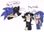 Size: 1999x1444 | Tagged: safe, artist:hownixesn, shadow the hedgehog, sonic the hedgehog, hedgehog, sonic prime, ..., 2023, arm lift, dialogue, duality, duo, english text, exclamation mark, flat colors, frown, gay, holding another's arm, hugging, looking at viewer, male, males only, mouth open, shadow x sonic, shipping, simple background, sketch, smile, sparkles, speech bubble, standing, talking, text, white background