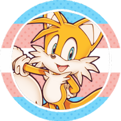 Size: 300x300 | Tagged: safe, artist:pr0ject-chaos, miles "tails" prower, fox, edit, icon, simple background, solo, trans pride, transgender, transparent background