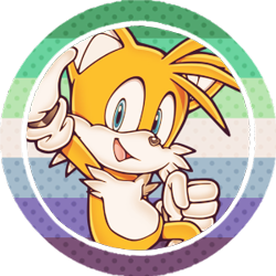 Size: 300x300 | Tagged: safe, artist:pr0ject-chaos, miles "tails" prower, fox, edit, gay, icon, mlm pride, simple background, solo, transparent background