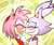 Size: 540x450 | Tagged: safe, artist:silverxcristal, amy rose, blaze the cat, cat, hedgehog, 2018, amy x blaze, amy's halterneck dress, blaze's tailcoat, blushing, clothes, cute, dress, eyes closed, female, females only, finger on chin, holding each other, lesbian, shipping