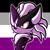Size: 2048x2048 | Tagged: safe, artist:feeble-minded-little-gay, infinite the jackal, asexual pride, frown, looking offscreen, male, outline, pride, pride flag background, solo