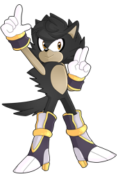Size: 1401x2060 | Tagged: safe, artist:pinkiteru, oc, oc:nash the porcupine, porcupine, 2016, black fur, boots, hand behind head, lidded eyes, looking offscreen, male, oc only, simple background, smile, solo, standing, transparent background, yellow eyes
