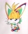 Size: 1661x2048 | Tagged: safe, artist:studioboner, miles "tails" prower, fox, arms folded, bust, frown, lidded eyes, looking down, looking offscreen, male, solo, traditional media