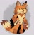 Size: 1425x1486 | Tagged: safe, artist:hyprlnq, miles "tails" prower, fox, 2023, abstract background, claws, eyelashes, frown, heterochromia, looking at viewer, male, messy fur, older, pawpads, redesign, solo, standing, sweatdrop, yellow sclera