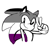 Size: 1280x1159 | Tagged: safe, artist:devotedsidekick, artist:sp-rings, sonic the hedgehog, hedgehog, asexual, asexual pride, male, pride, pride flag, simple background, sketch, solo, v sign, white background