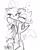 Size: 540x669 | Tagged: safe, artist:magerine, amy rose, blaze the cat, cat, hedgehog, 2017, amy x blaze, amy's halterneck dress, blaze's tailcoat, clothes, cute, dress, female, females only, hearts, kiss on cheek, lesbian, shipping, sketch