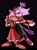 Size: 1520x2048 | Tagged: safe, artist:youhalfwit, amy rose, blaze the cat, cat, hedgehog, alternate outfit, amy x blaze, black background, blushing, clenched teeth, dancing, dress, duo, eyes closed, female, females only, lesbian, lidded eyes, looking at them, pirate outfit, shipping, simple background, standing