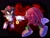 Size: 2048x1573 | Tagged: safe, artist:ryan rudnick, knuckles the echidna, shadow the hedgehog, alternate version, fight
