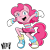 Size: 3000x3000 | Tagged: dead source, safe, artist:usagifriday, clothes, crossover, earth pony, female, mobianified, mouth open, my little pony, pinkie pie, pony, signature, simple background, smile, solo, standing, transparent background