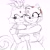 Size: 2120x2120 | Tagged: safe, artist:urbvyfriend, amy rose, blaze the cat, cat, hedgehog, 2023, amy x blaze, amy's halterneck dress, blaze's tailcoat, clothes, cute, dress, female, females only, hugging, lesbian, shipping, sketch