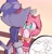 Size: 1649x1713 | Tagged: safe, artist:sonicnewunivers, amy rose, blaze the cat, cat, hedgehog, 2023, amy x blaze, amy's halterneck dress, blaze's tailcoat, blushing, clothes, cute, dress, female, females only, hand on wall, lesbian, looking at each other, looking at viewer, shipping