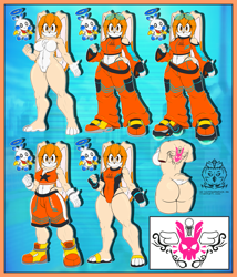 Size: 2675x3130 | Tagged: safe, artist:orionthehedgehog, cheese (chao), cream the rabbit, tatoo