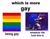 Size: 454x350 | Tagged: safe, editor:kittkattys, shadow the hedgehog, sonic the hedgehog, sonic prime, duo, edit, english text, gay, gay pride, meme, pride, pride flag, shadow x sonic, shipping, which is more gay?