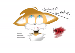 Size: 1527x1080 | Tagged: semi-grimdark, artist:lunalatus, miles "tails" prower, bleeding from mouth, blood, english text, floppy ears, simple background, smile, solo, white background