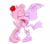 Size: 540x479 | Tagged: safe, artist:wispon, amy rose, blaze the cat, cat, hedgehog, 2019, amy x blaze, amy's halterneck dress, blaze's tailcoat, clothes, cute, dress, eyes closed, female, females only, flower, kiss, lesbian, plant, shipping
