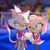 Size: 1102x1102 | Tagged: safe, artist:softyleonita, amy rose, blaze the cat, cat, hedgehog, 2022, amy x blaze, cute, duo, female, females only, grin, holding hands, lesbian, looking at each other, mario & sonic at the olympic winter games, shipping, smile, smiling at each other, wink, winking at them